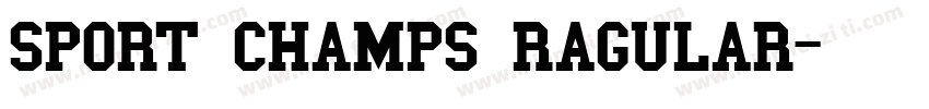 sport champs ragular字体转换